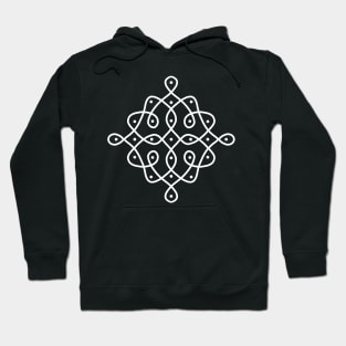 Dot Kolam art, Rangoli, Indian traditional art Hoodie